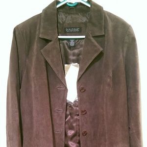 NWT Dailogue Women's Large 100% Leather Jacket